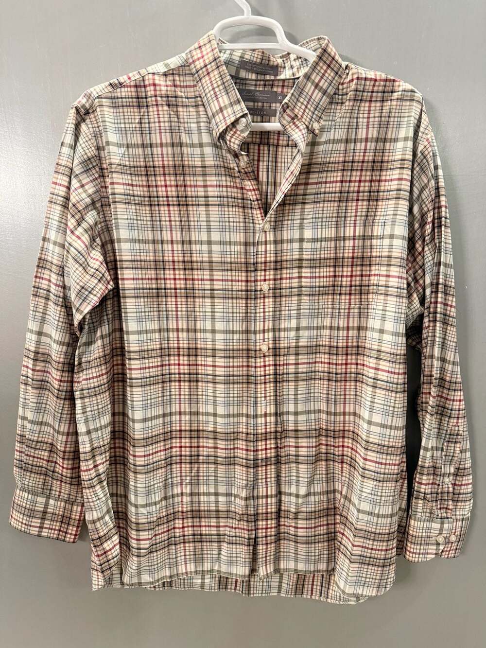 Daniel Cremieux Signature Collection Plaid Button Down Shirt Size XL